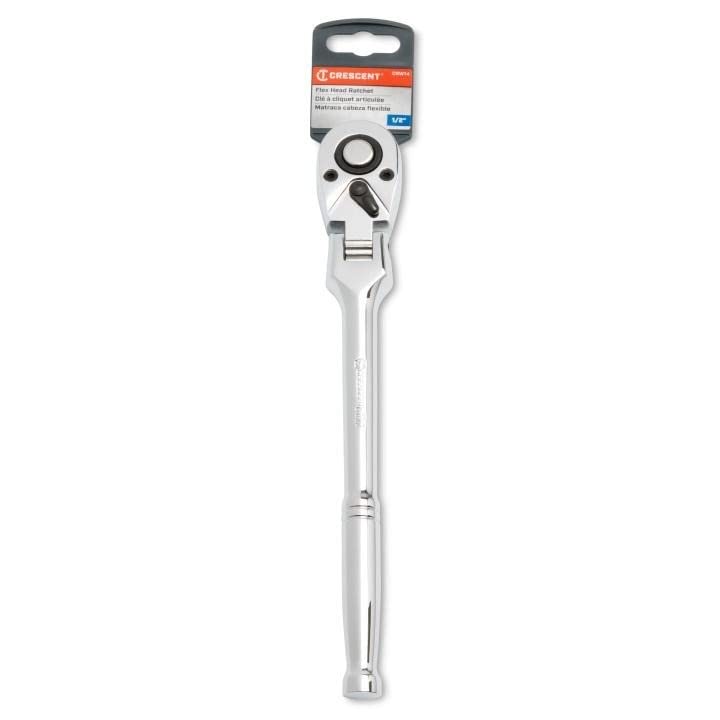 Crescent 1/2" Drive 72 Tooth Quick Release Flex Head Teardrop Ratchet 12" - CRW14